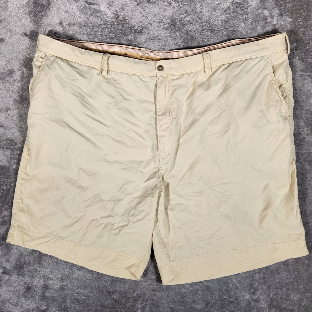 Tommy Bahama Boracay Chino Shorts Mens 50 Yellow Excellent Tencel Blend Stretch